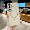 Магнитный Люксовый Матовый Пластиковый Чехол Для Телефона Samsung Galaxy A54 A34 A24 A14 A53 A33 A23 A13 Конфетный Чехол для Беспроводной Зарядки Magsafe