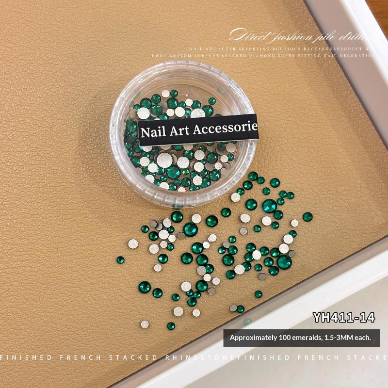 100Pcs 1.5-3Mm Glass Crystal Non Hotfix Rhinestones Craft Supplie Flatback Glitter Stones Nail Art Decorations Diy Accessories