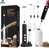 Electric Milk Frother Milk Foam Machine Coffee Whisk Mixer Rechargeable Handheld Foamer Milk Blender for Cappuccino Coffee Cream