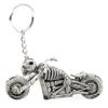 Fashion Cool Motorcycle Skull Bag Charm Key Ring Rubber Keyring Gift Key Chain