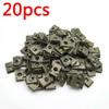 U Type Car Screw Fasteners Clips Anti-rust Protection Clip Screw Buckle Iron Sheet Fender Bumper Leaf Board Fastener Clip