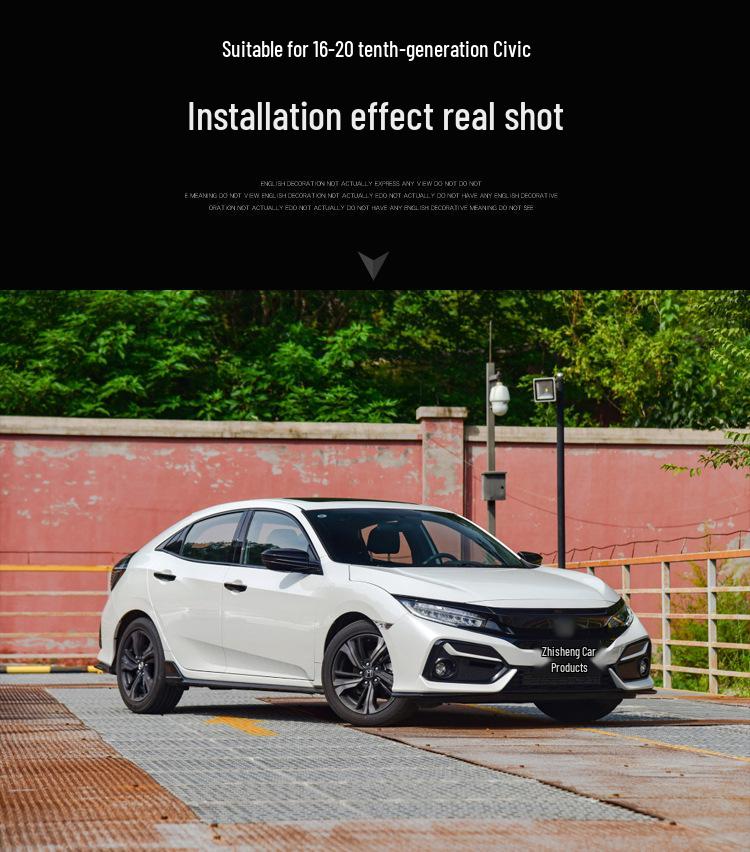 Совместимая крышка линзы фары для Honda Civic 10-го поколения 2016-2020 годов выпуска