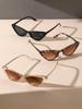 3PCS Men Shades Fashion Plastic Cat Eye Frame Women Sunglasses For Daily Life Eyewear Accessories.