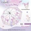 Оригинальный детский экологичный прозрачный зонт Sanrio Kuromi с автоматической длинной ручкой