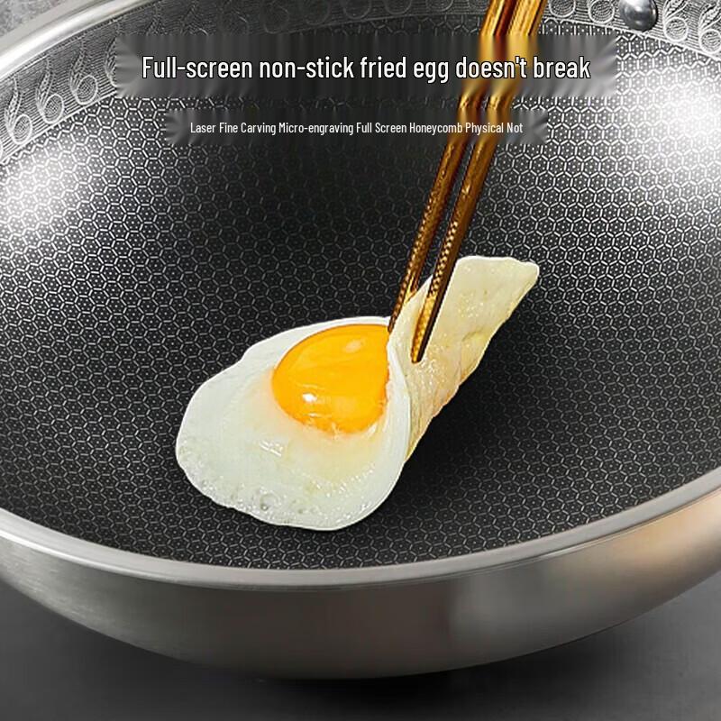 Best Aodelaoge 32CM Honeycomb Wok