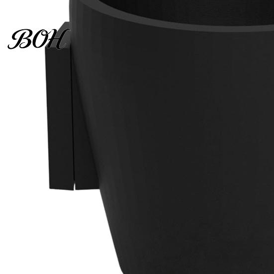 Space-saving Wall Decor 3D Printed Planter, Hanging Indoor Flower Pot for Green Plant Display Succulents, Minimalist Black Holder Home Office Creative