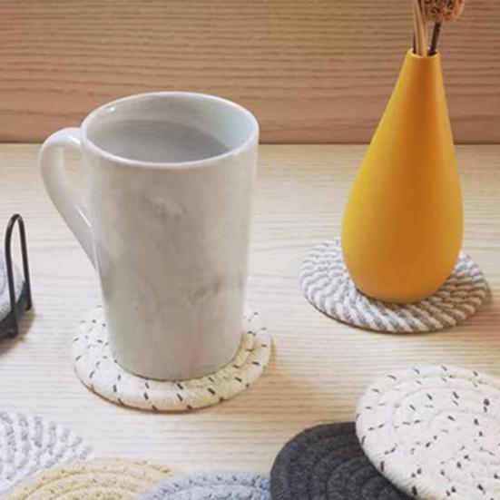 8Pcs Placemats for Hot Dishes Heat Resistant Hot Pads for Kitchen Large Coasters for Hot Pots And Pans Water Absorbent Pot Holders with Storage Rack