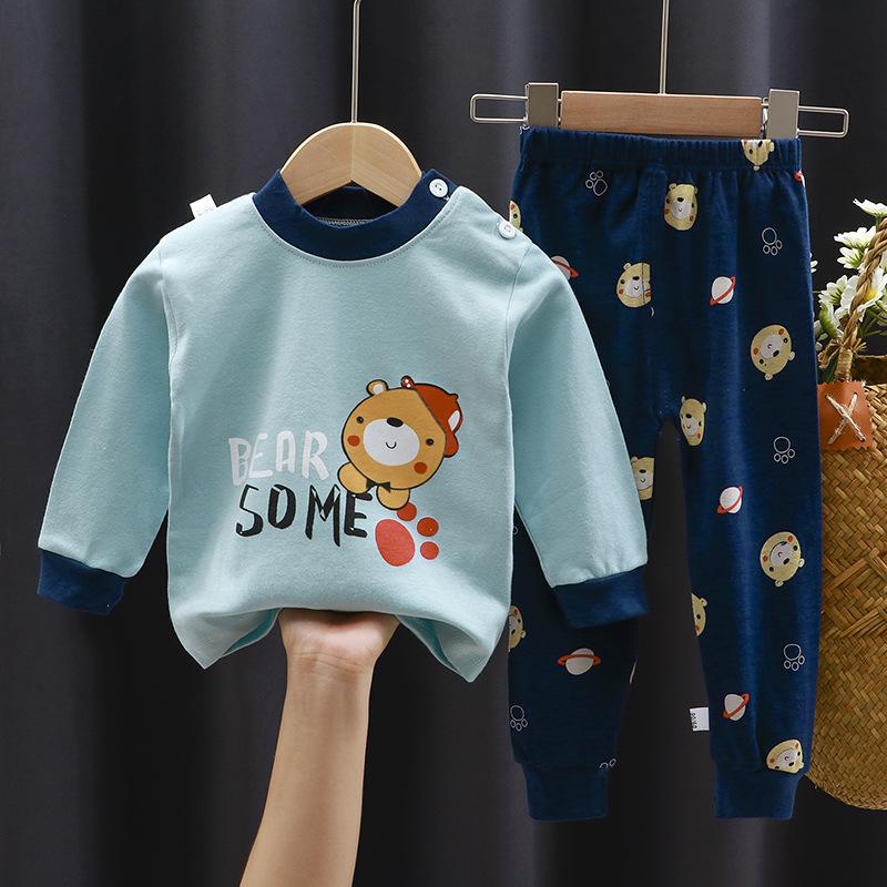 2024 Newest Boy Girls Children's Clothing Sets Sleepwear Long Sleeve Kids Pajama Girl Groups Kids Boutique Clothing