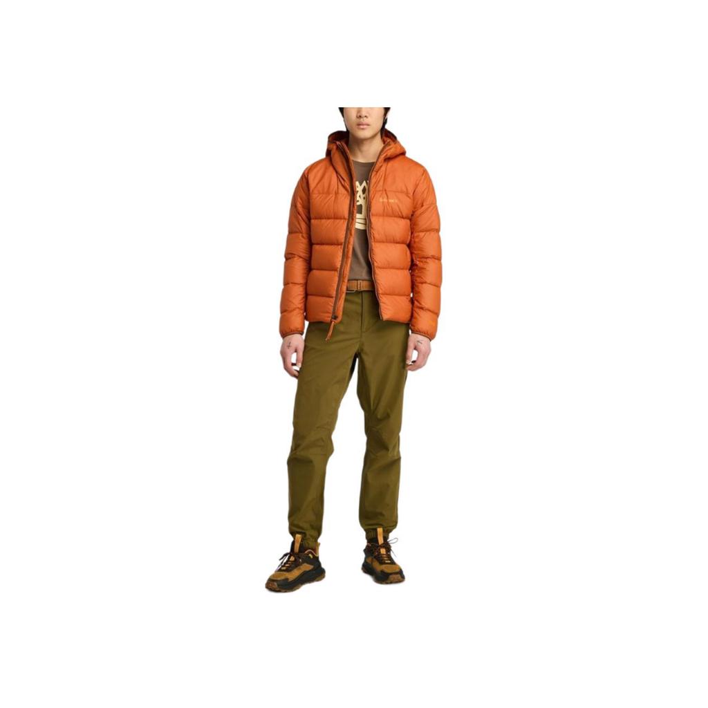 Timberland Однотонная простая теплая ветрозащитная водостойкая куртка с капюшоном и длинными рукавами, мужская верхняя одежда коричневого цвета A5M6P888