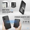 Для Samsung Galaxy A14 4G/Galaxy M44 5G/Galaxy A14 5G Магнитный чехол JEEHOOD J10 Кожаная задняя крышка телефона со съемным держателем для карт и подставкой