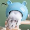 Устойчивый к грызению домик для питомца Керамический домик для хомяка Летнее укрытие-пещера в форме медведя