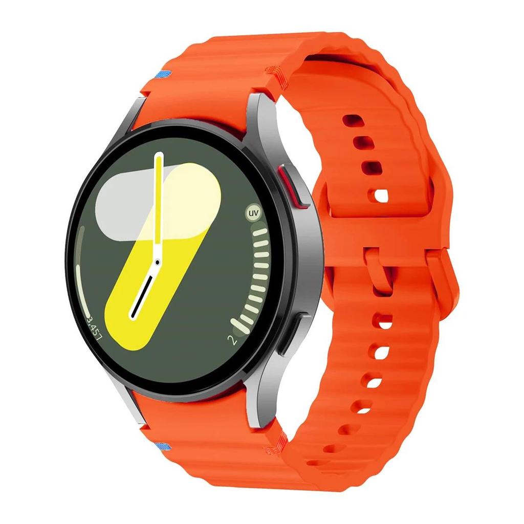 Оригинальный ремешок для Samsung Galaxy watch 7 6 5 4 44мм 40мм/FE/Pro/classic Силиконовый спортивный ремешок браслет correa Galaxy watch 7 Ремешок