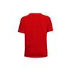Under Armour Project Rock Knitted Sports Round Neck Comfortable Breathable Short Sleeve T-Shirt Women Tops Red 1360593-608