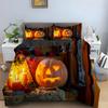 Halloween Horror Pumpkin King Queen Duvet Cover Night Witch Bedding Set Bat Moon Quilt Cover 2/3Pcs Polyester Comforter Cover