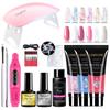 Poly UV Gel Kit All for Manicure Gel Nail Extension Set Slip Solution Builder Acrylic Gel Polish Nail Art Tool Design Fingertips