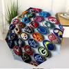 NFL Print Automatic Open Close Umbrella, Portable Foldable Umbrella, for Outdoor Commute Camping Trip, Ideal Birthday Gift