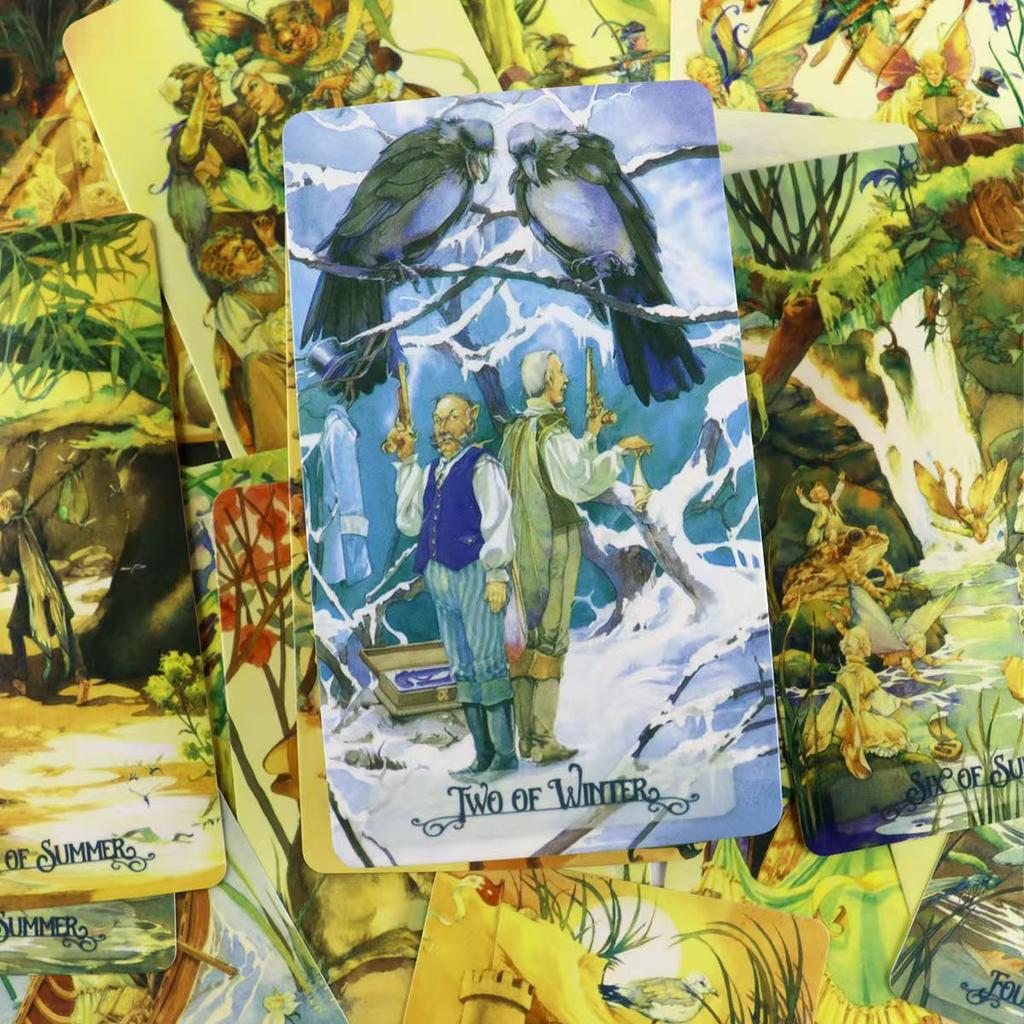 Викторианское Таро Фей, Викторианское общество фей с этой прекрасно иллюстрированной колодой из 78 карт на основе RWS 10,3*6 см