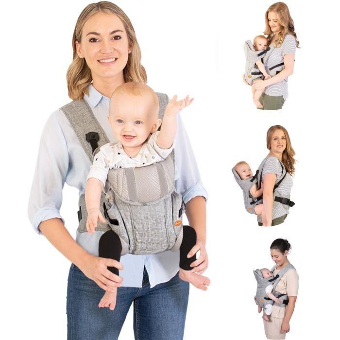 Dreambaby Porte-bébé ajustable 3-1 Oxford pour les nouveau-nés et les enfants jusqu'à 15kg - Convient à toutes les tailles