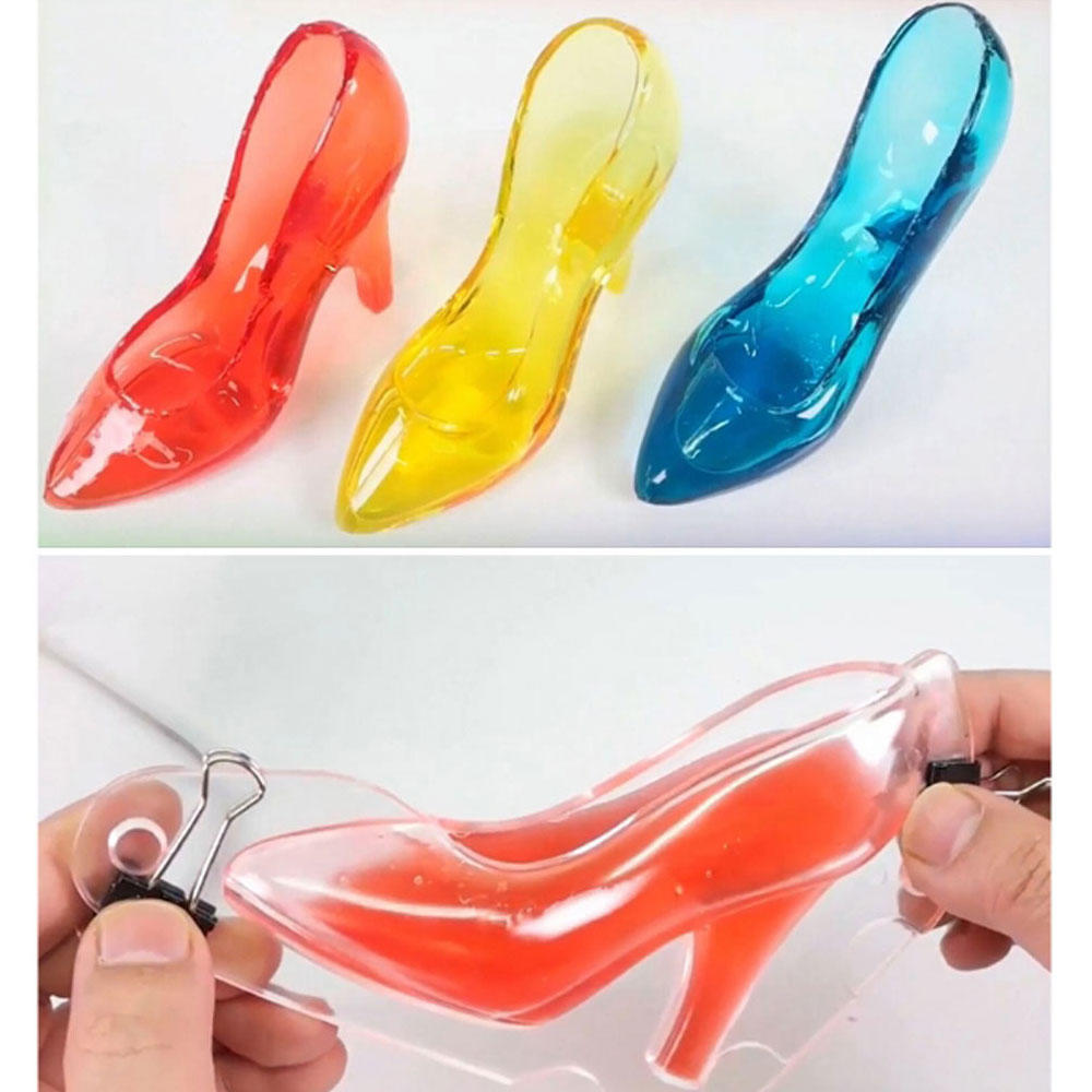 1PC High Heel 3D Polycarbonate Chocolate Mold Fondant Shoes Mould Cake Decorating Tools DIY Home Baking
