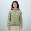 Women's Clothing Autumn and Winter New New National Standard 90 Down Light Down Jacket Women's Simple Coat with Hat