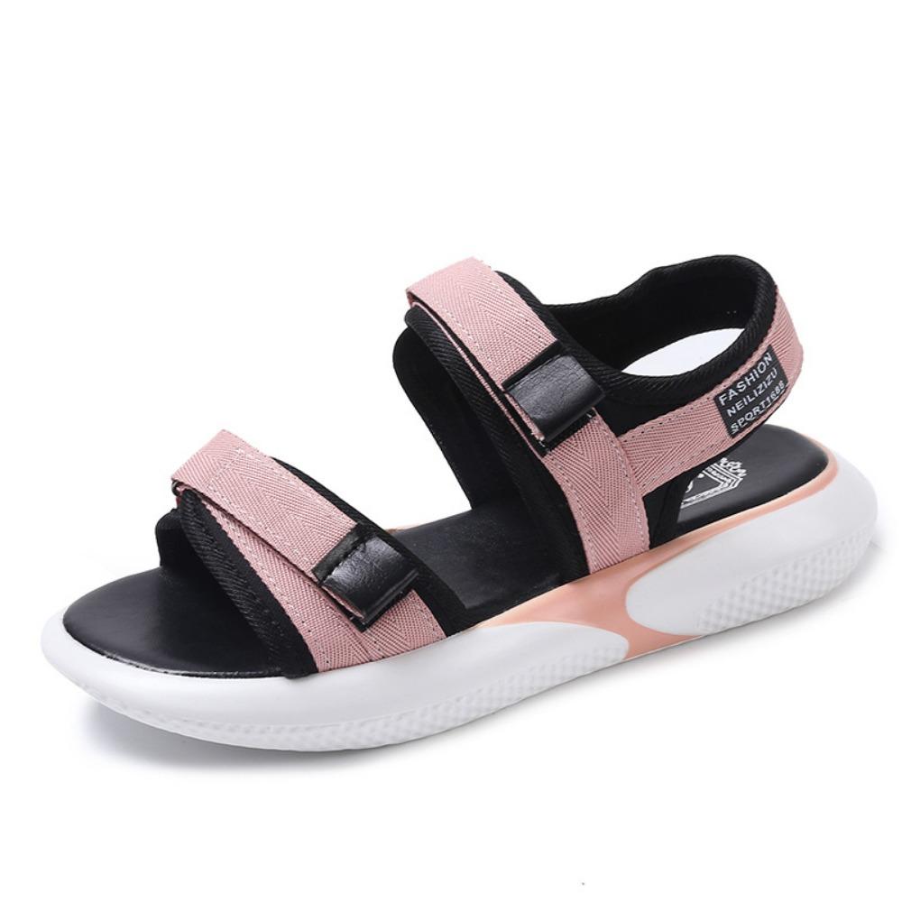 Fashion Large Size Sports Sandals for Women's Summer 2025 New Casual Adjustable Sponge Cake Thick Soled Beach Shoes