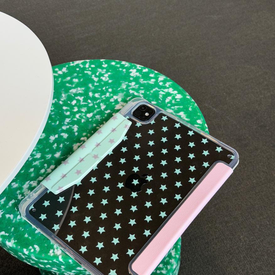 Buckle iPad Pro Case: Four-Color Star Design for 2025/2021 Versions