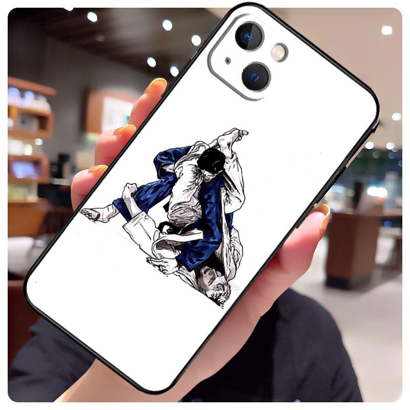 Чехол для iPhone 13 Pro Max 16 15 11 12 14 17 Pro Max mini 15 16 Plus 16e 17 Air с рисунком Дзюдо