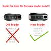 Real Leather Side + Silver Middle Car Remote Key Case For Porsche Panamera 17 18