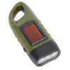 For Outdoor Camping Mountaineering Tent Light LED Flashlight Hand Crank Dynamo Solar Power Torch Lantern Portable