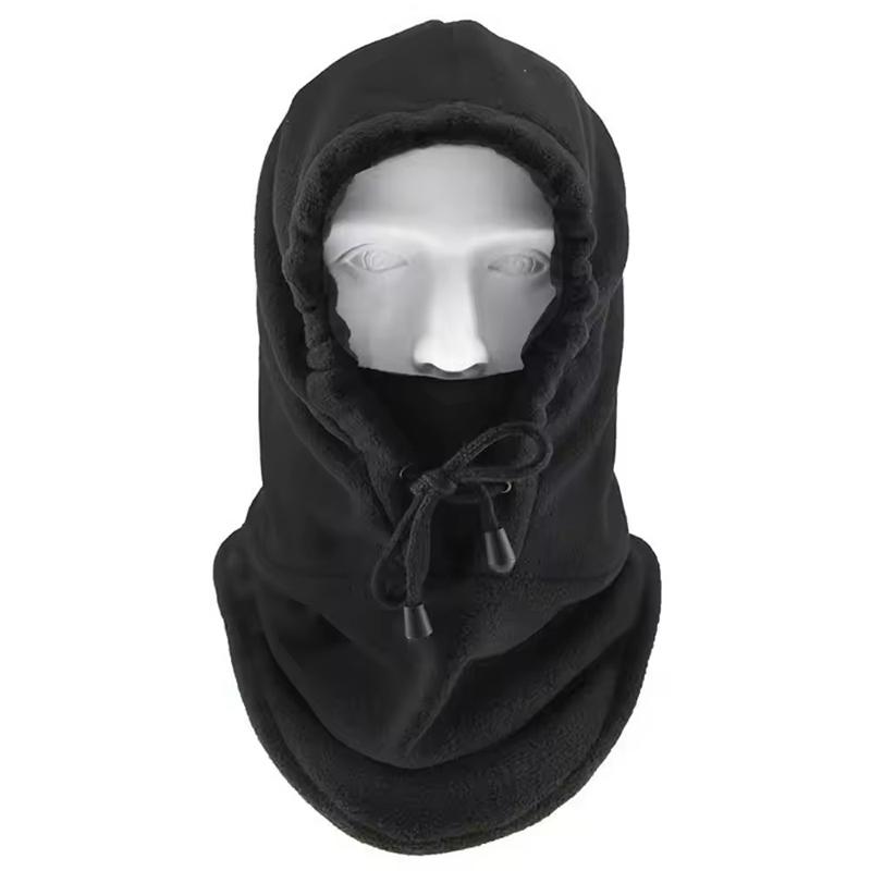 Winter Balaclava Hood for Unisex with Adjustable Drawstring Windproof Mask Full Face Ski Mask Hat Men's Hat Scarf Accessories
