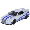 Масштаб 1/32 Nissan GTR R34 SKYLINE Fast Alloy Simulation Car Model Diecasts & Toy Vehicles and Furious Cars Decoration Toys for Children Boy