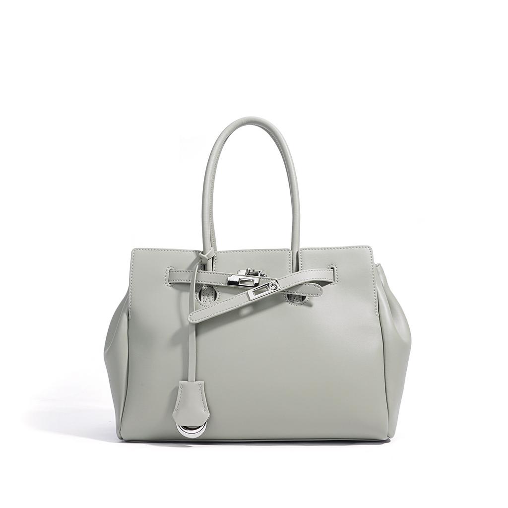 Women's 2025 New Tote Briefcase Large Capacity Tote Bag Handheld Leather Commuting Versatile Niche Women's Bag