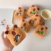 Милый мультяшный Капибара Аниме Кошелек для монет с брелоком Подвеска для школьной сумки Сумка для хранения наушников