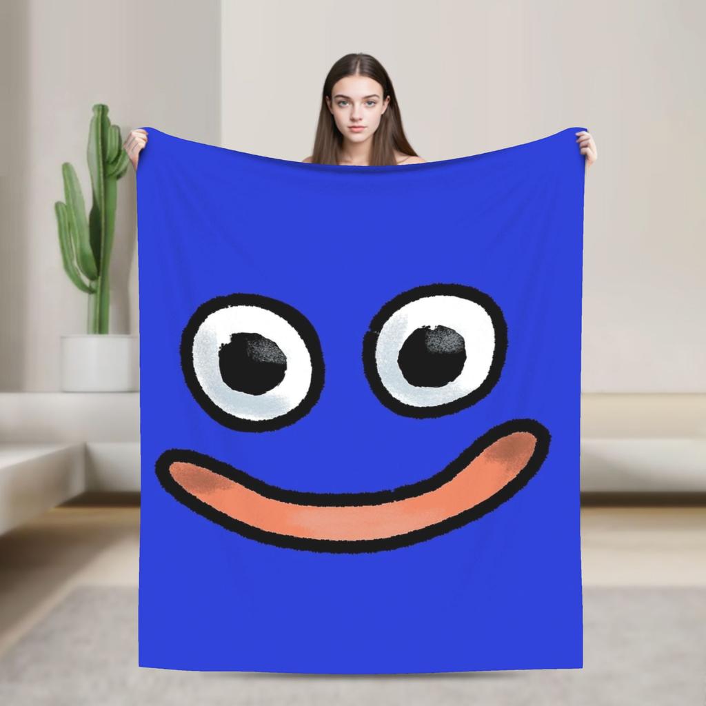 Dragon Quest Slime Blanket Travel Flannel Throw Blanket For Couch Chair Sofa Bed Super Warm Design Quality Bedspread Gift
