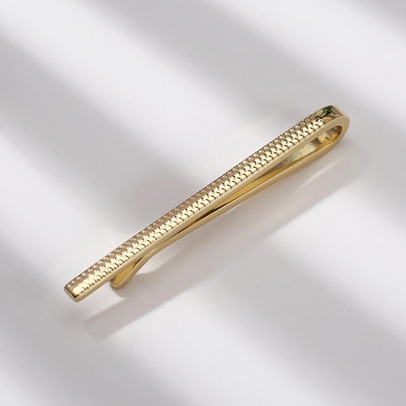 Minimalist Korean Style Gold Tie Clip for Men - Wedding, Groom, Professional, Security