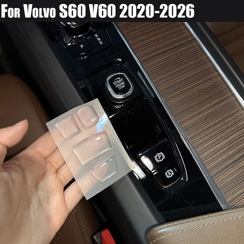 Клей-наклейка на кнопку переключения передач автомобиля Для Volvo XC60 XC90 S90 V90 S60 V60 Декор салона Центральная консоль Кнопка переключения передач Клей-капля Наклейка