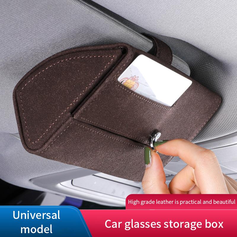 Многофункциональный держатель для автомобильных очков, подставка, футляры для очков, чехлы для солнцезащитных очков, зажимы для карт, линзы, футляры для очков, автомобильные козырьки, аксессуары