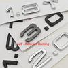 2026 3D ABS Car Letters Logo 1.8T 2.0T 3.0T Rear Trunk Badge Emblem For AN1 A3 A4 A5 A6 A7 A8 Q2 Q3 Q5 Q7 Q8 Car Sticker Accessories