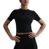 Nike One Fitted Women's Dri-FIT Short-Sleeve Top (Unisex) T-Shirts HM9637SP25 | Black / White