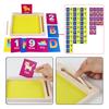 Sand Tray Drawing Board for Kids Letters&Numbers Learning with Pen Card Set Educational Writing Painting for Toddlers