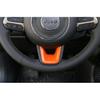 Car Steering Wheel U-Shaped Decor Cover Trim Sticker for Jeep Renegade 2016-2022 Jeep Compass 2017-2022 Interior