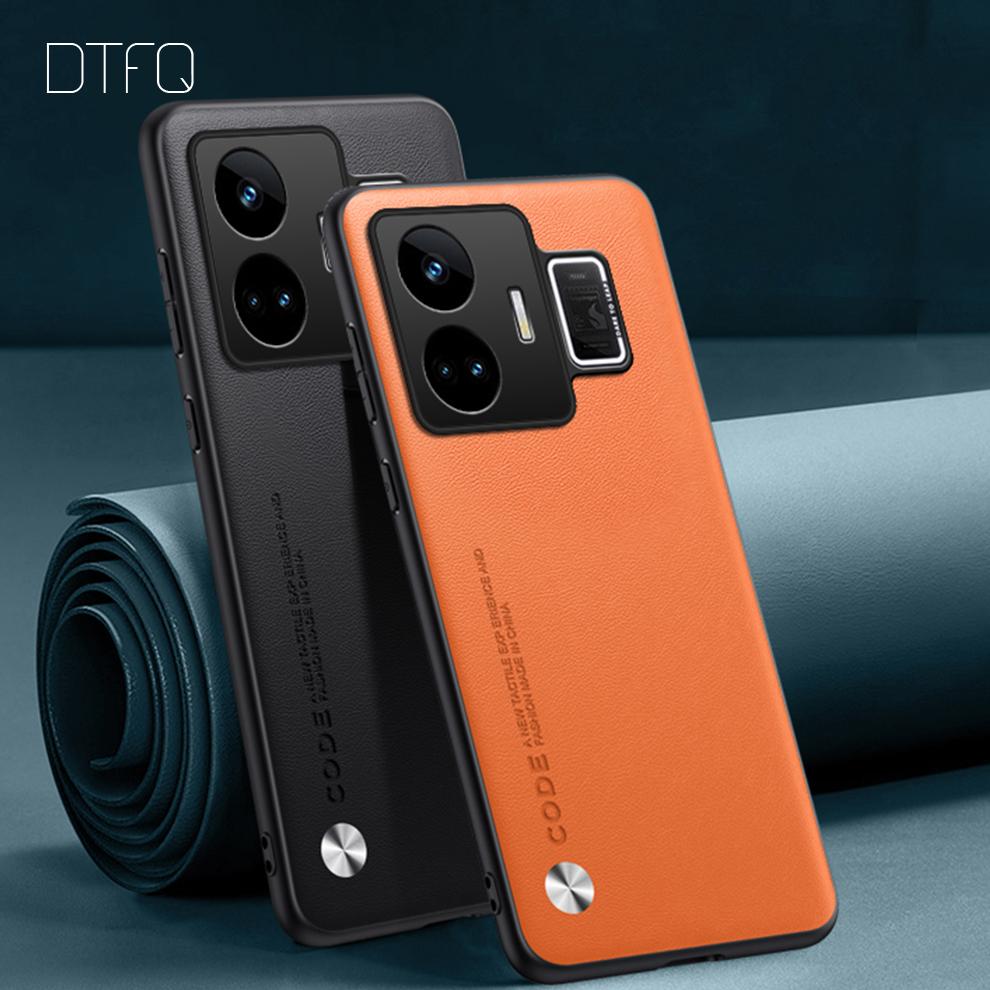 Чехол для Realme GT Neo5 с кожаным узором, задняя крышка, противоударный чехол для Realme GT Neo 5, роскошный кожаный чехол для Realme GT Neo5