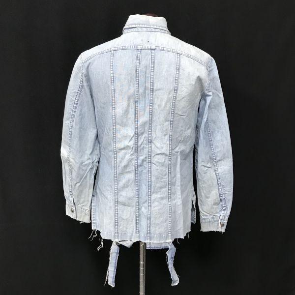 LEE 80s-90s Vintage Tag Made In USA Men’s L Chambray Shirt Soft Denim Jacket(USED)