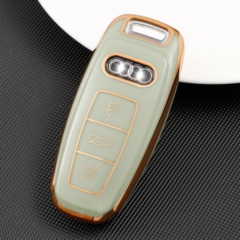 Новый мягкий ТПУ чехол для смарт-ключа автомобиля для A6 A7 A8 E-tron Q5 Q8 C8 D5 Автостайлинг Защитный чехол Держатель Аксессуары