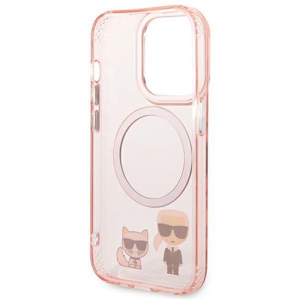 Etui do iPhone 14 Pro Max Karl Lagerfeld MagSafe Różowe
