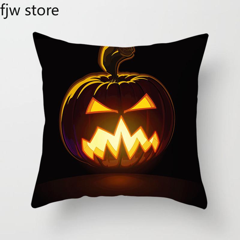 Halloween Decoration Pillowcase Jack-O-Lantern Ghost Face  Party  Sofa Cushion Cover Bedroom Home Decor