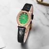 Fashion Luxury Gedi Top Brand Leather Waterproof Oval Quartz Laides New Crystal Diamonds Montre Femme Small Dial Gift Watches