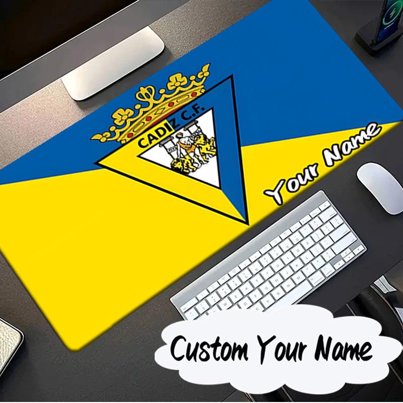 Custom Name Mouse pad Cadiz Cf Badge Design Mouse pad, Gaming Mouse Pad, keyboard pad, Desk Decor for computer notebook Fan Birthday Gift