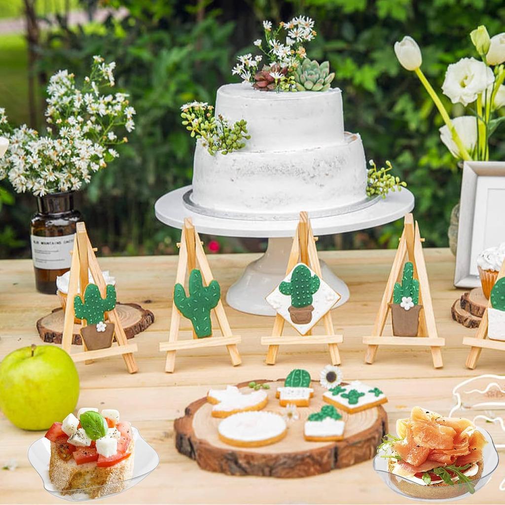 100 Pcs Dessert Plates, Mini Clear Disposable Dessert Bowls, Oval Plastic Ice Cream Cups Appetizer Tray, Sauce Dish/Bowls, Tomato Sauce, Salad