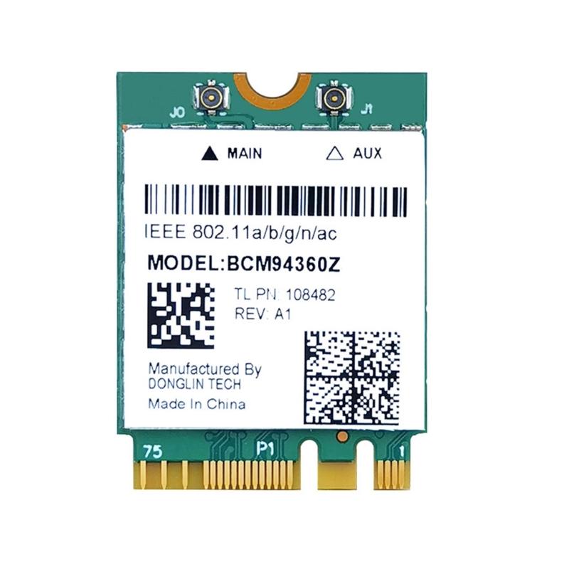 WIFI Card Wlan Adapter BCM94360Z BCM94360NG BCM94360 2.4G+5G+BT4.0 Wlan Adapter 802.11AC Wireless Card BCM94360